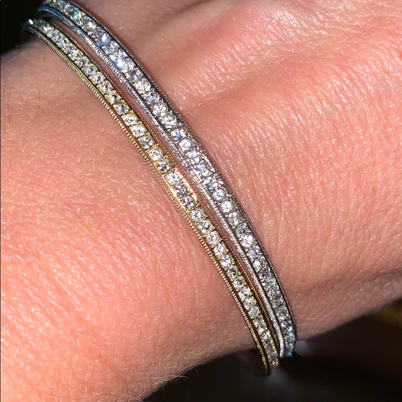 Infinity crystal bangles - Picture 2 of 3